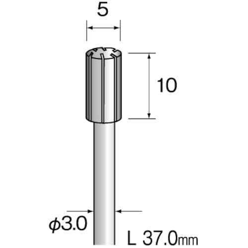 Minimo ラバーホルダー 先平 φ7用 (3本