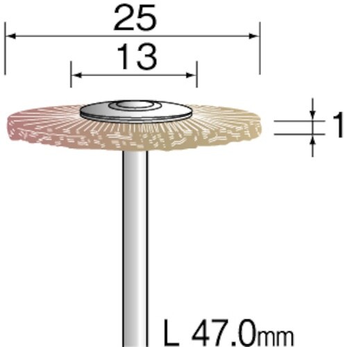 Minimo 毛ブラシ ホイール 豚毛 ハード φ