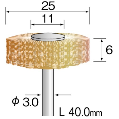 Minimo 毛ブラシ ホイール パキン ハード