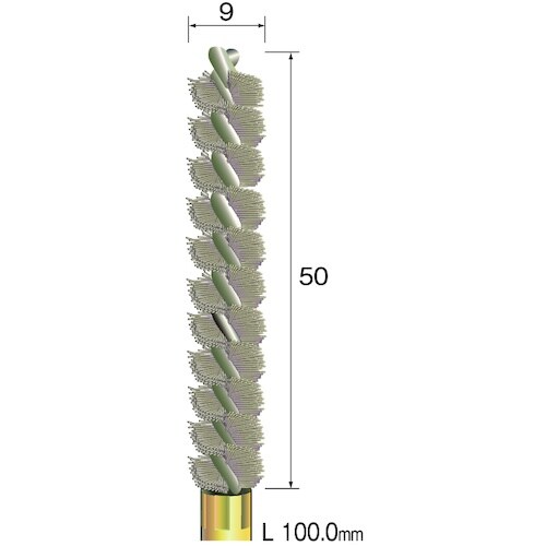 Minimo スパイラルホールブラシ 砥粒入りナイ