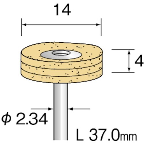 Minimo 積層バフ セーム皮 φ14 (10個