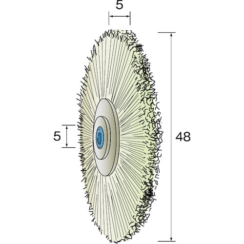 Minimo ブラシホイール 山羊毛 ソフト φ4