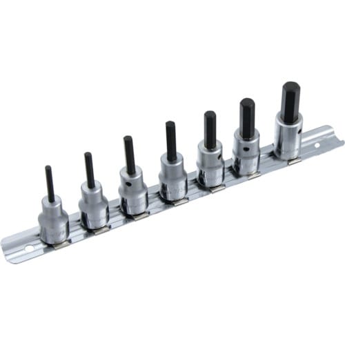 スエカゲ 3/8DR.7PC.ヘックスビットソケッ