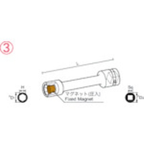 ナック マグネチックソケット エクステンションタイ