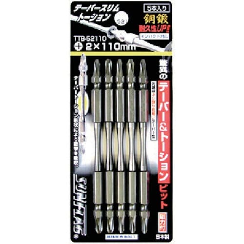 サンフラッグ テーパースリムトーションビット5本組