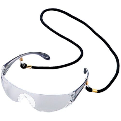 AS 保護メガネLF−102黒 ストラップ付き