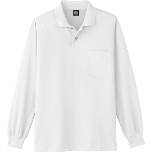 コーコス 長袖ポロシャツA−1668 0 ホワイト