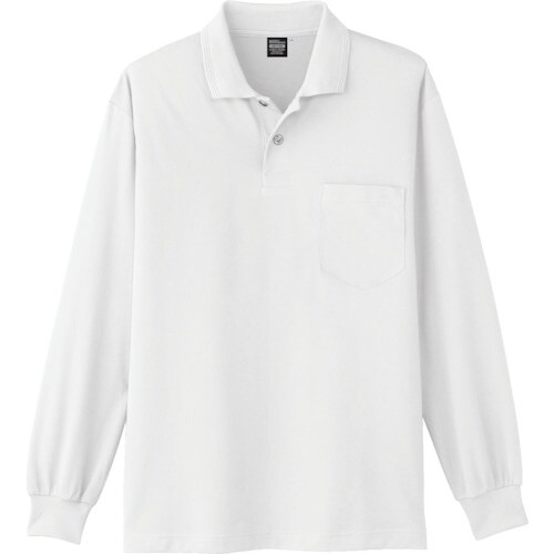 コーコス 長袖ポロシャツA−1668 0 ホワイト