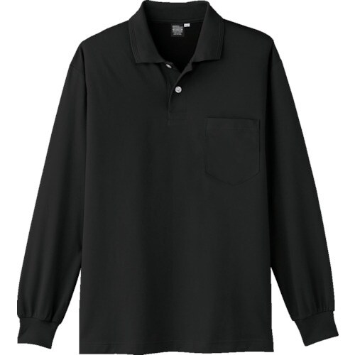 コーコス 長袖ポロシャツA−1668 13ブラック