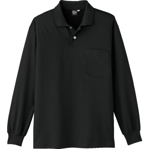 コーコス 長袖ポロシャツA−1668 13ブラック