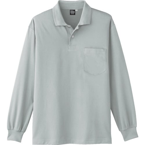 コーコス 長袖ポロシャツA−1668 3 シルバー