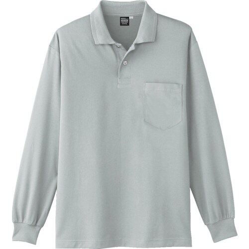 コーコス 長袖ポロシャツA−1668 3 シルバー