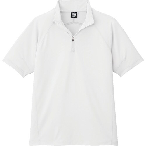 コーコス 半袖ジップアップA−2667 0 ホワイ