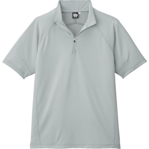 コーコス 半袖ジップアップA−2667 3 シルバ