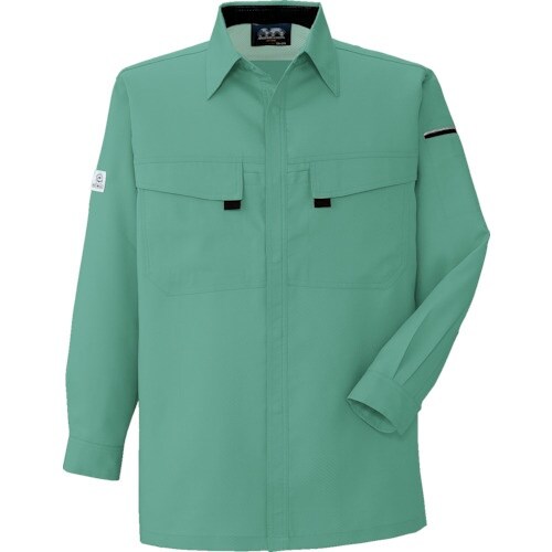 コーコス 長袖シャツA−3368 9 グリーン L