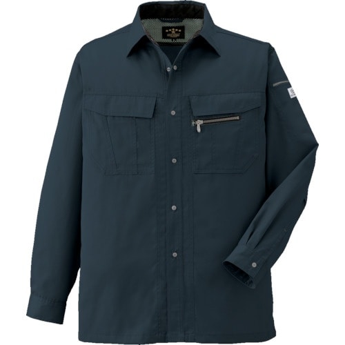 コーコス 長袖シャツA−4458 23Cチャコール