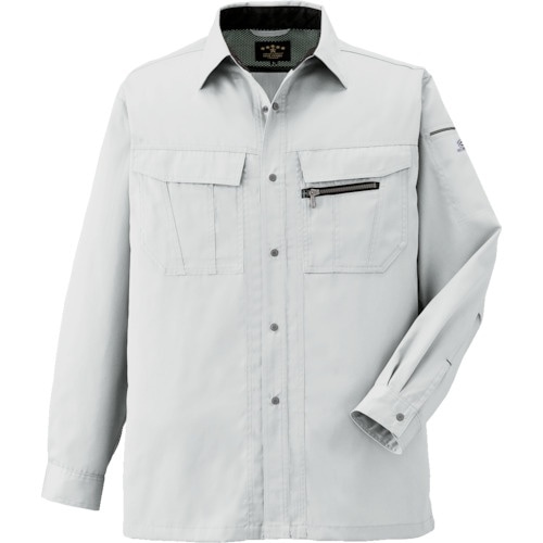 コーコス 長袖シャツA−4458 33シルバーSM