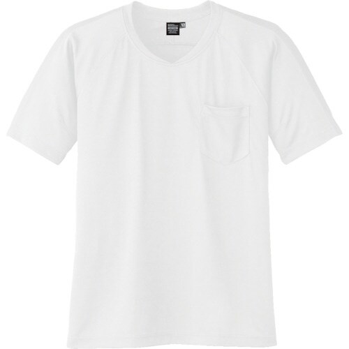 コーコス 半袖VネックTシャツA−667 0 ホワ
