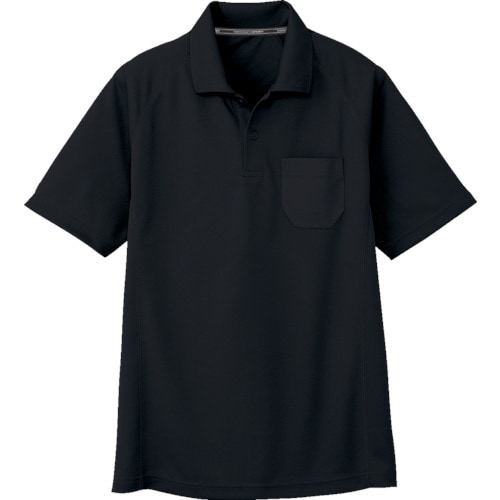 コーコス 半袖ポロシャツAS−165713 ブラッ