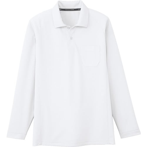 コーコス 長袖ポロシャツAS−16580 ホワイト