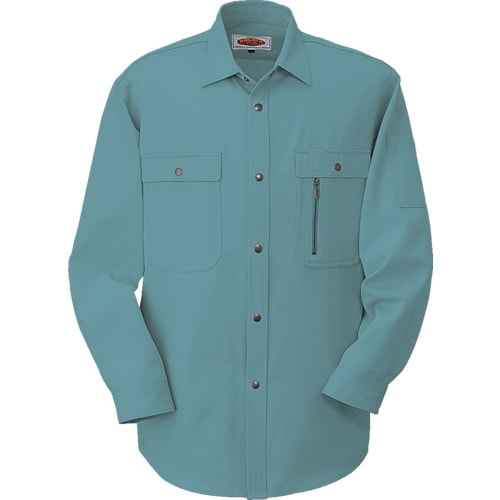 コーコス 長袖シャツH−1198 9 グリーン M