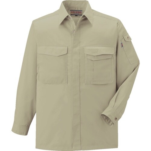 コーコス 長袖シャツJ−568 19MグリーンSS