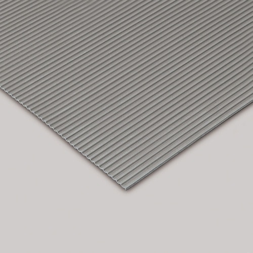 テラモト 筋入ゴム 3mm厚 灰 1.2m×20m