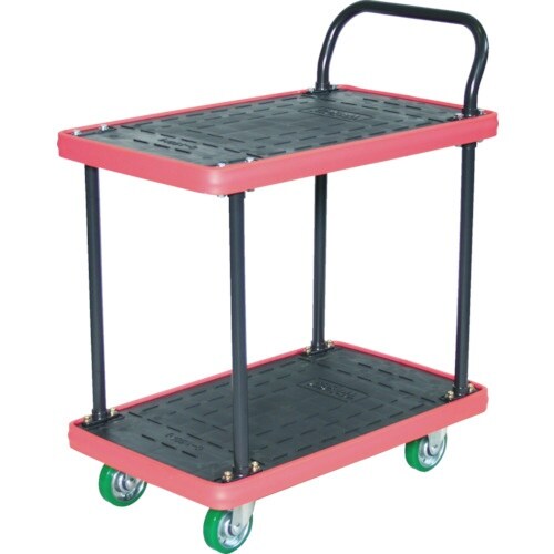 TRUSCO MKP樹脂製台車 二段式 906X6