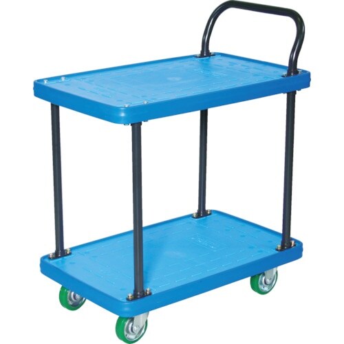 TRUSCO MKP樹脂製台車 片袖2段タイプ 7