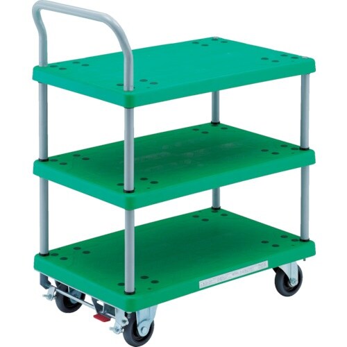 TRUSCO 樹脂台車 グランカート 3段片袖 7