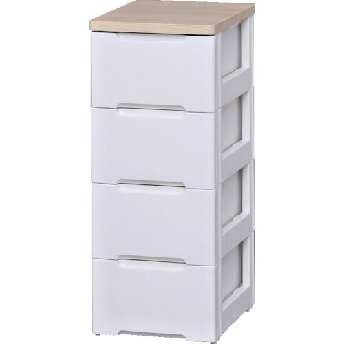 IRIS 250126 ウッドトップチェスト 4段