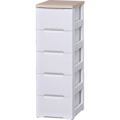 IRIS 250127 ウッドトップチェスト 5段