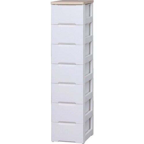 IRIS 250129 ウッドトップチェスト 7段