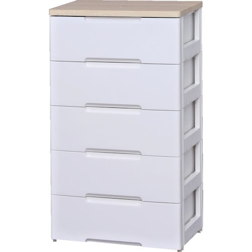 IRIS 250131 ウッドトップチェスト 5段