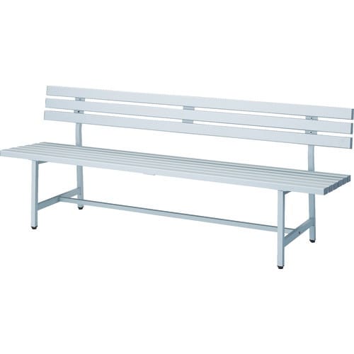 TRUSCO アルミベンチ 背付き 1800