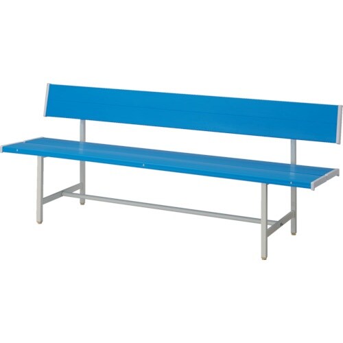 TRUSCO カラーベンチ 背付き 青 1500