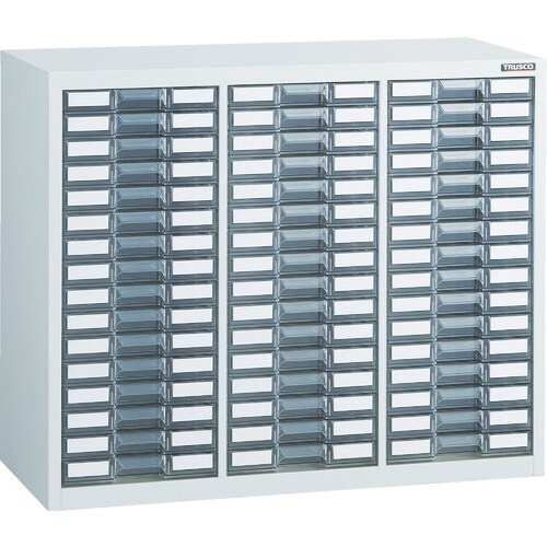 TRUSCO カタログケース 浅型3列16段 W