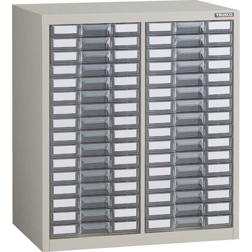 TRUSCO カタログケース 浅型2列16段 W