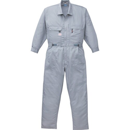 空調服 綿・ポリ混紡空調つなぎ服 ウェアのみ グレ