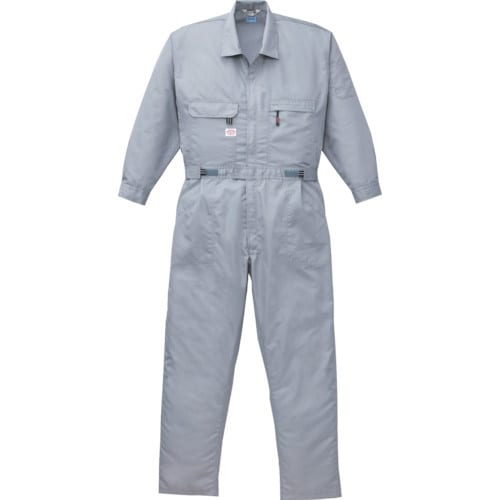 空調服 綿・ポリ混紡空調つなぎ服 ウェアのみ グレ