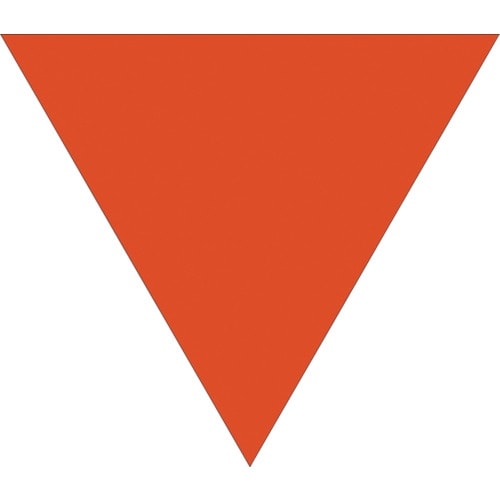 グリーンクロス 三角旗 単旗 蛍光オレンジ 無地