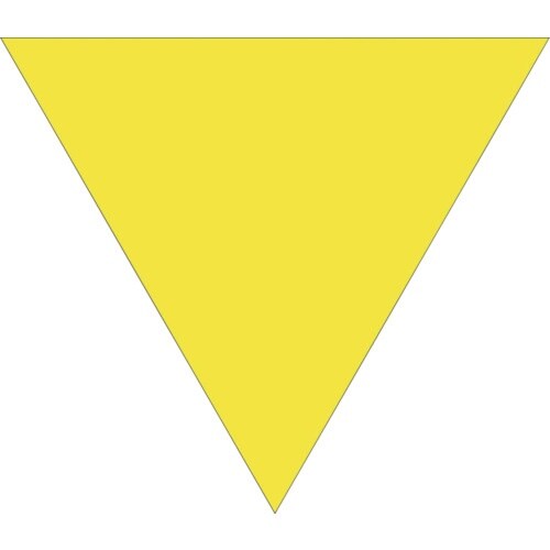 グリーンクロス 三角旗 単旗 蛍光イエロー 無地