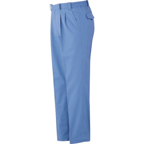 ミドリ安全 帯電防止 スラックス ブルー LL