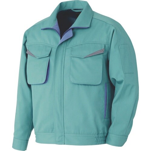 ミドリ安全 帯電防止 ブルゾン グリーン S