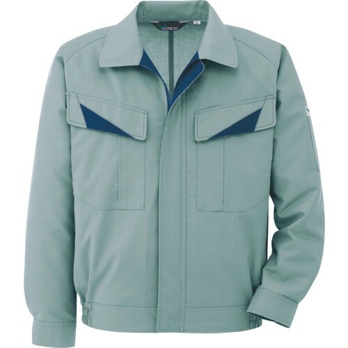 ミドリ安全 春夏 男女ペア長袖ブルゾン グリーン