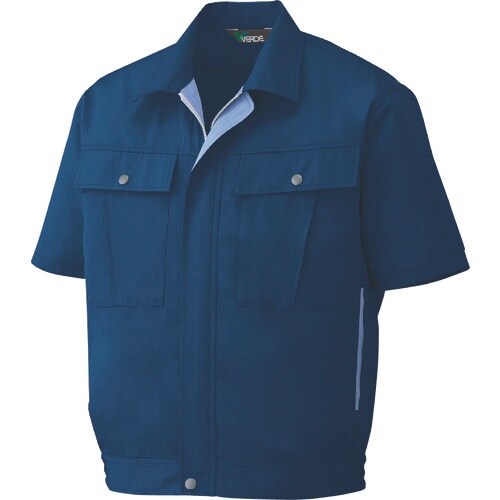 ミドリ安全 春夏 半袖ブルゾン ネイビー M