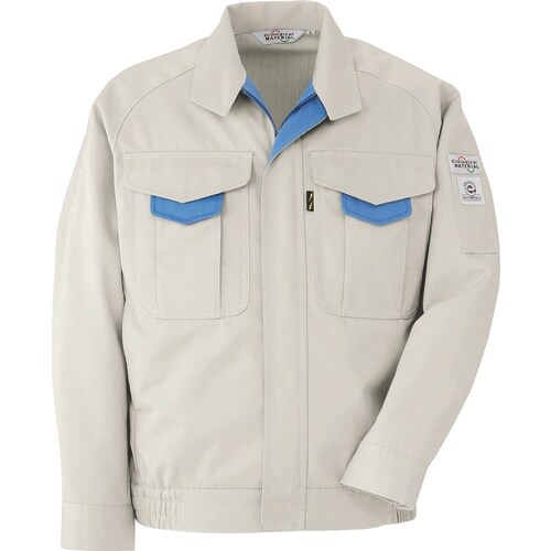 ミドリ安全 エコ帯電防止 ブルゾン アイボリー 4