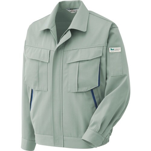 ミドリ安全 エコ帯電防止 ブルゾン アースグリーン