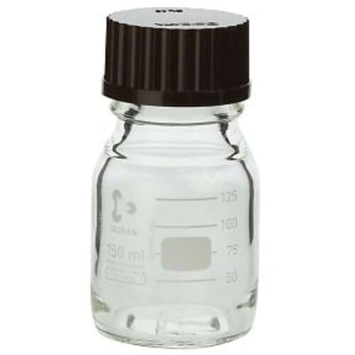 AS ねじ口瓶丸白017200−1501A赤蓋