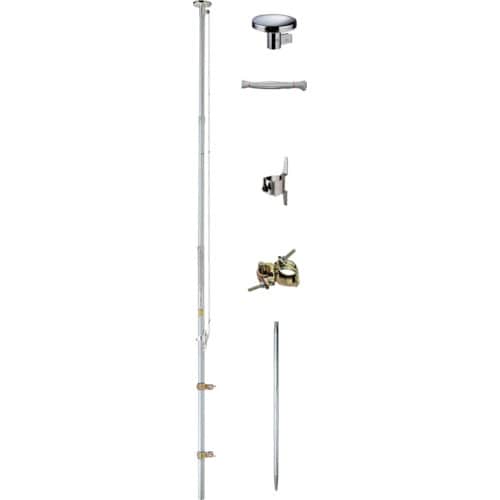 123 アルミポール 杭付セット